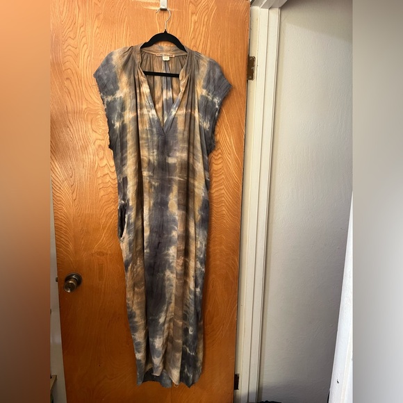 Love Tanjane Storm Wash Gauze Muscle peasant Maxi Dress Small - Picture 1 of 7